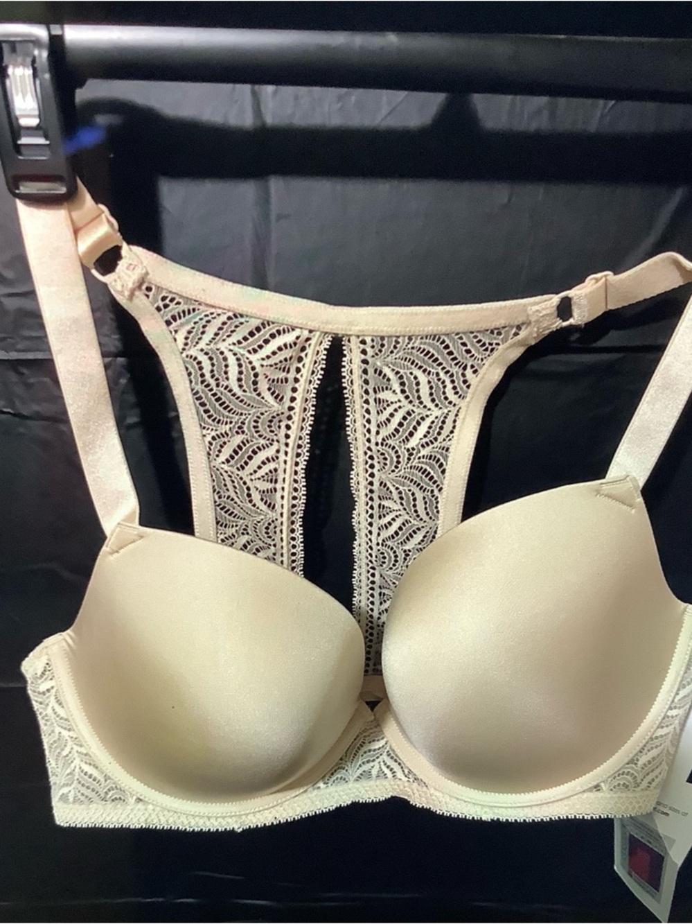 Paramour Lace Racerback T-Shirt Bra - Beige